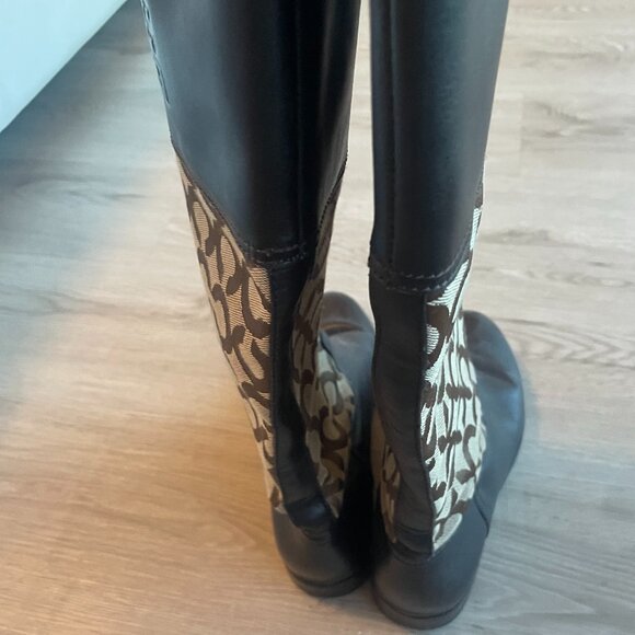 COACH Leather CHRISSI Knee High Riding Boot - Picture 6 of 11